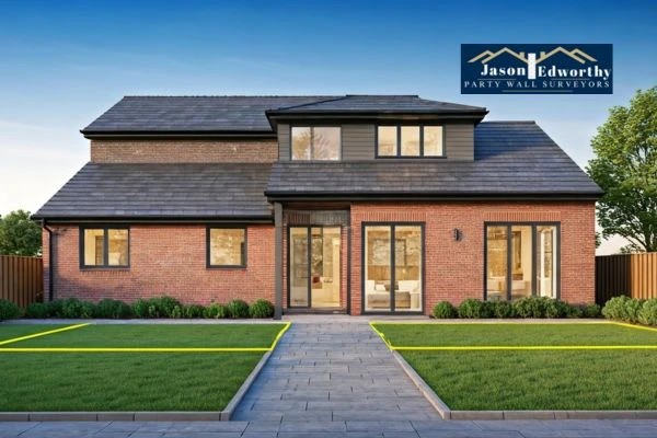 Home extension focusing on boundary line Lambeth